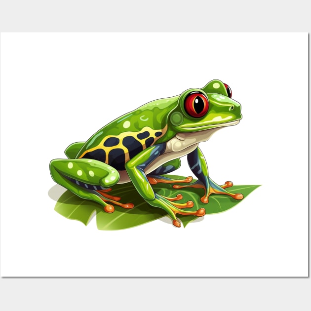 Red Eyed Tree Frog Wall Art by zooleisurelife